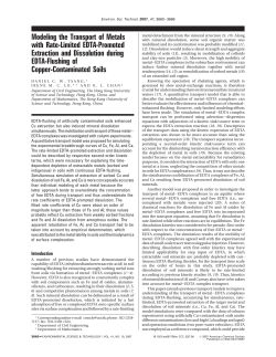 Modeling the Transport of Metals with Rate-Limited EDTA