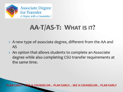 AA-T degrees-info for orientation