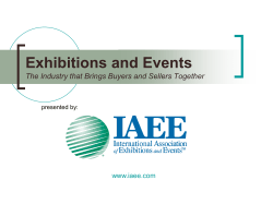Exhibitions and Events The Industry that Brings Buyers and Sellers