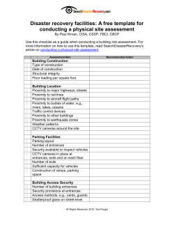 free disaster recovery template