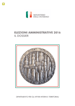 Elezioni amministrative 2016: il dossier - Eligendo