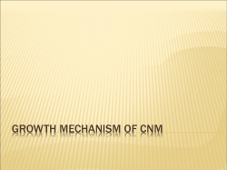 Growth Mechanism Of CNM