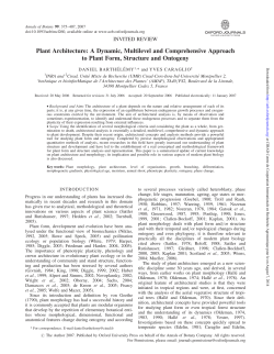 Plant Architecture: A Dynamic, Multilevel and