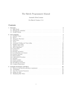 The Sketch Programmers Manual