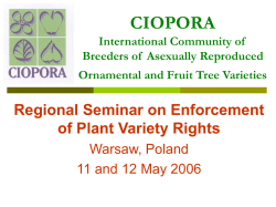 CIOPORA International Community of Breeders of
