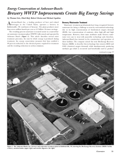 Brewery WWTP Improvements Create Big Energy Savings