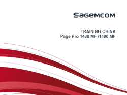 Architecture of Page Pro 1480 MF