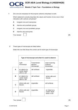 Foundations in Biology