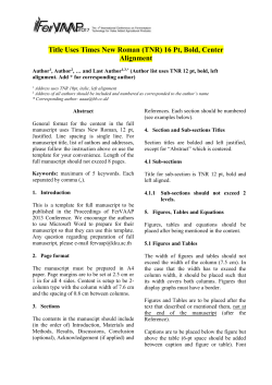 FerVAAP2017 manuscript template