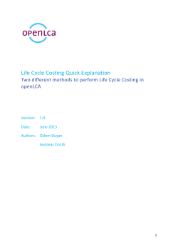 Life Cycle Costing Quick Explanation