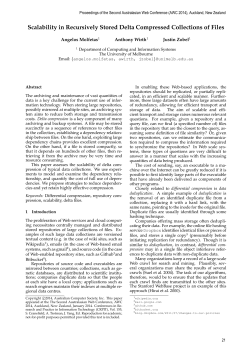 Scalability in Recursively Stored Delta Compressed Collections of