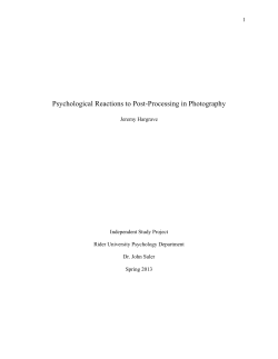 Psychological Reactions to Post