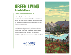 green living - Avalon Communities