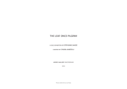 The Leaf Once Pilgrim