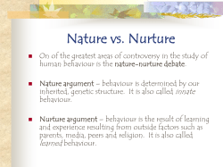 Nature vs. Nurture - hrsbstaff.ednet.ns.ca