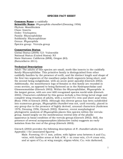 sensitive invertebrate profile