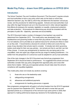 Model Pay Policy