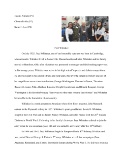 Fred Whitaker - King High Remembers