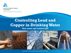 Controlling Lead and Copper in Drinking Water Presentation