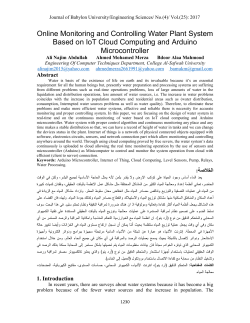 Online Monitoring and Controlling Water Plant System Based