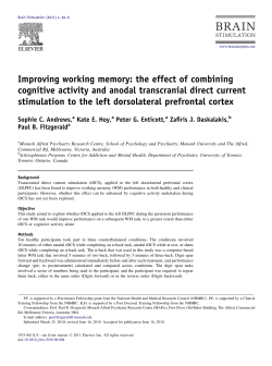 Improving working memory: the effect of combining cognitive activity