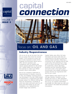 focus on: OIL AND GAS - Capital Safety Brand Portal