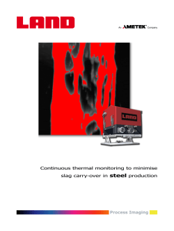 Continuous thermal monitoring to minimise slag carry