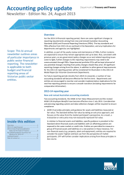 Accounting policy update - Issue No. 24