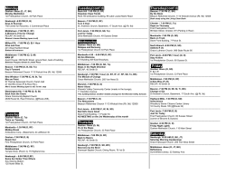 Meeting List - Open Arms Area Service