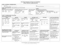 Four Step Evaluation of a Work of Art Handout STEP 1: GENERAL