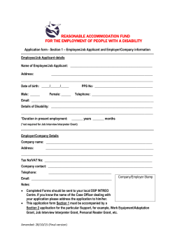 PRG Application Form - Section 1