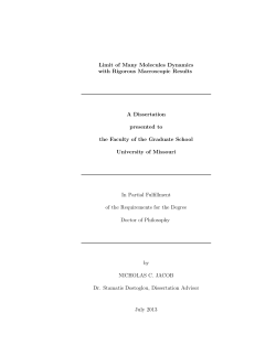 Limit of Many Molecules Dynamics with Rigorous