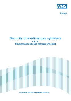 Security of medical gas cylinders
