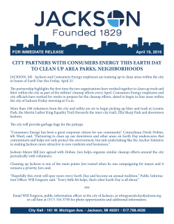 city partners with consumers energy this earth day