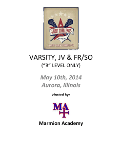 Marmion Academy is pleased to host the 2014 &ldquo;B