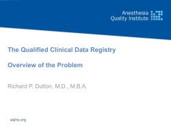 ASA QCDR - Anesthesia Quality Institute