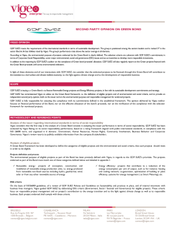 second party opinion on green bond