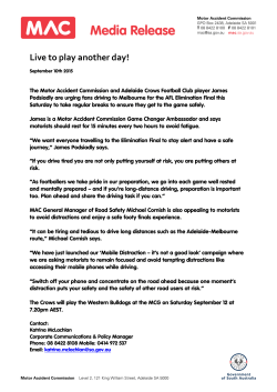 Live to play another day! - Motor Accident Commission