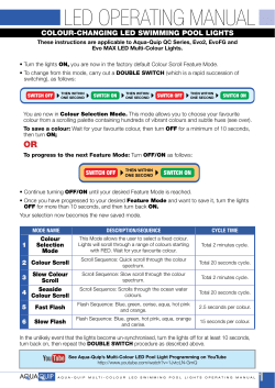 led operating manual - Aqua-Quip