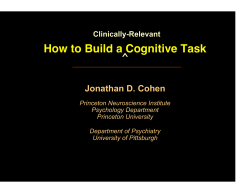 How to Build a Cognitive Task