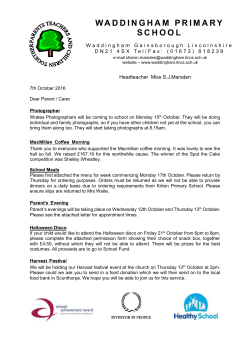 Elegant Letter - Waddingham Primary School