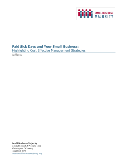 small business majority - Center for Law and Social Policy