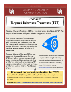 Featured: Targeted Behavioral Treatment (TBT)