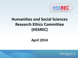 HSSREC - University of Warwick