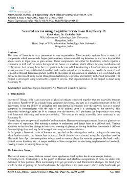 Secured access using Cognitive Services on Raspberry Pi