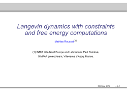 Langevin dynamics with constraints and free energy