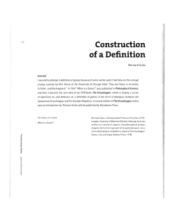 Construction of a Definition