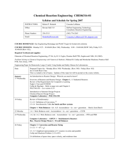 Laboratory Chemical Reactor Experiment 2 – Armfield Tubular