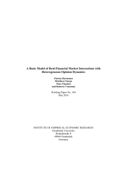 A Basic Model of Real-Financial Market Interactions with