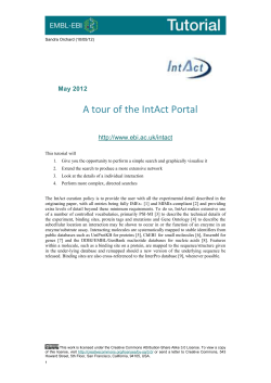 Heading 1 (Getting started with XXX) - EMBL-EBI